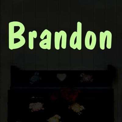 Glow In The Dark Name Bedroom Wall Sticker