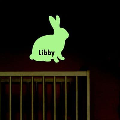 Glow In The Dark Rabbit Sticker
