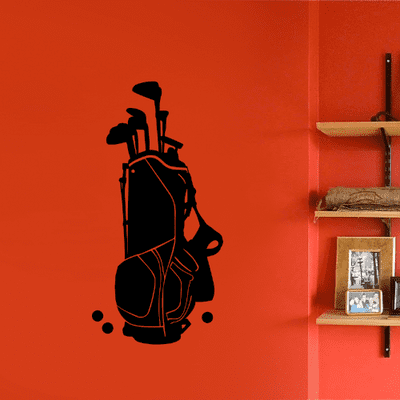 Golf Bag Wall Sticker