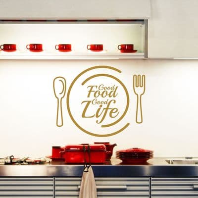 Good Food Wall Art Sticker