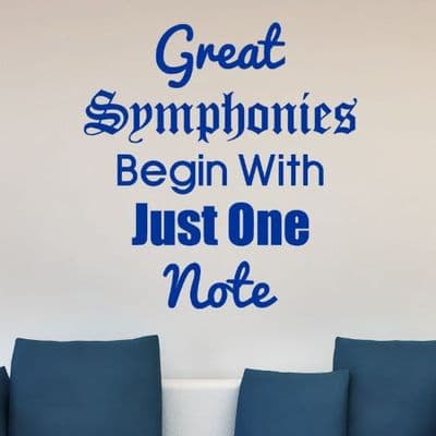 Great Symphonies Wall Quote