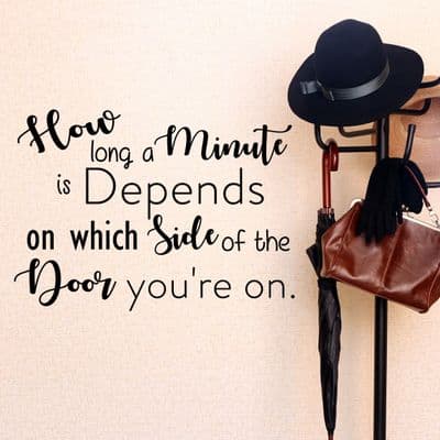 How Long A Minute Is Bathroom  Sticker