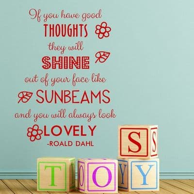 If You Have Good Thoughts Quote Sticker