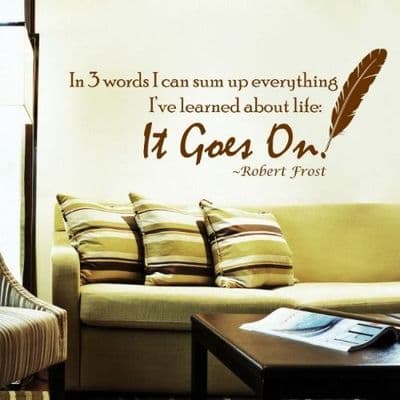 In 3 Words Wall Quote Sticker