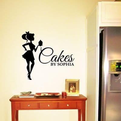 Kitchen Wall Art Name Sticker
