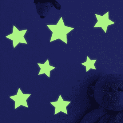 Large Glow In The Dark Star Stickers