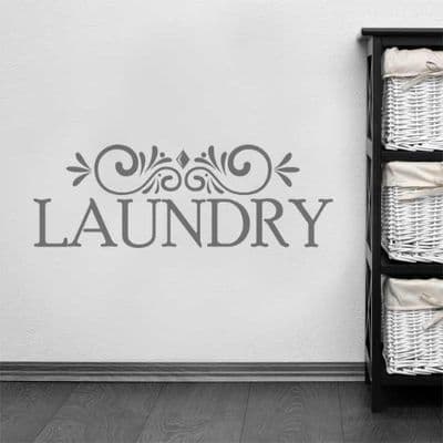 Laundry Wall Sticker Sign