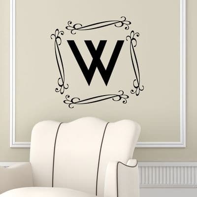 Letter Monogram Wall Sticker