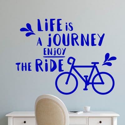 Life Is A Journey Wall Quote Sticker