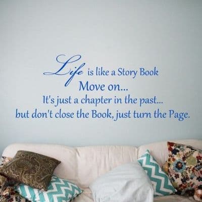 Life Is Like A Story Book Wall Sticker