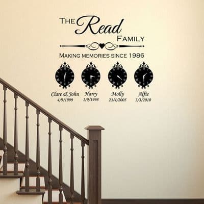 Making Memories Family Wall Stickers