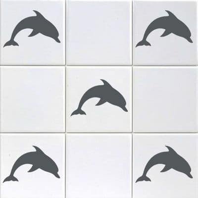 Mini Dolphins Tile Stickers