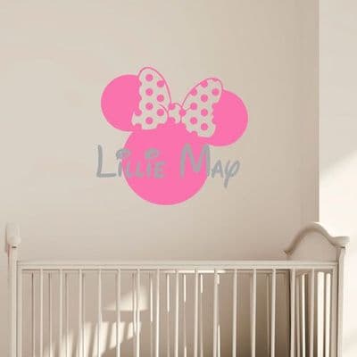 Minnie Name Wall Sticker