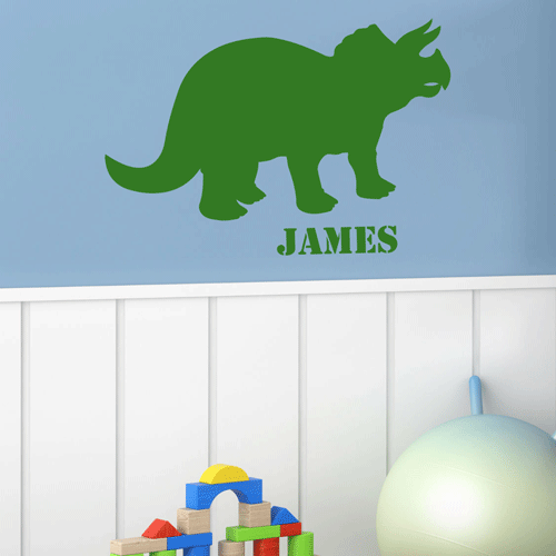 Name & Dinosaur Wall Sticker