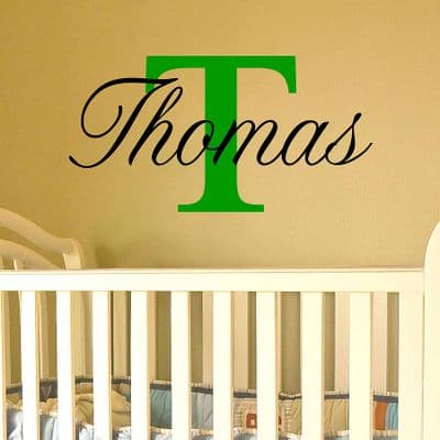Name Wall Sticker Capital Letter