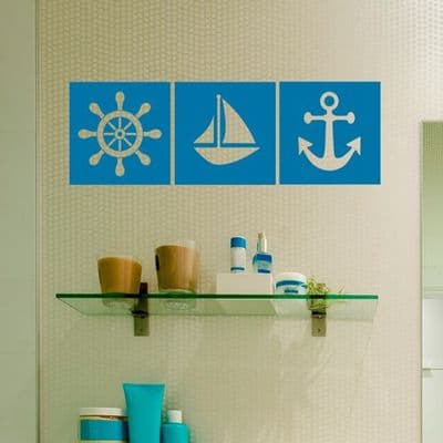 Nautical Themed Tile Sticker