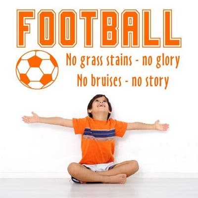 No Grass Stains No Glory Wall Sticker