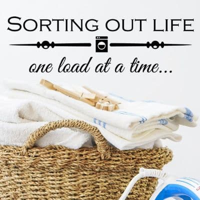 One Load At A Time Laundry Sticker