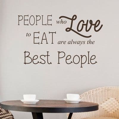 People Who Love To Eat Kitchen Sticker