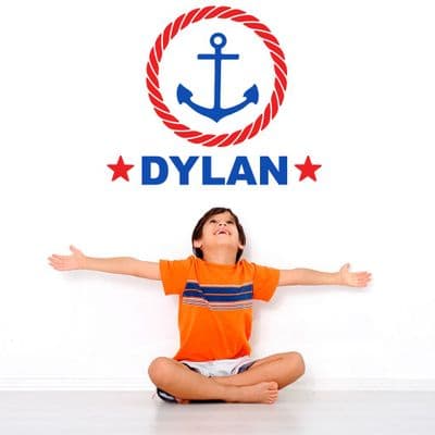 Personalised Anchor Name Wall Sticker