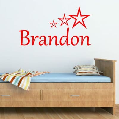 Personalised Boys Wall Sticker