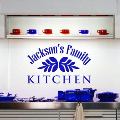 Personalised Family Kitchen Sticker