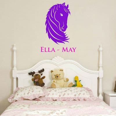 Personalised Horses Head Sticker
