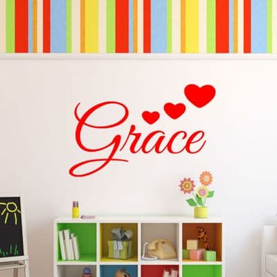 Personalised Love Heart Wall Sticker
