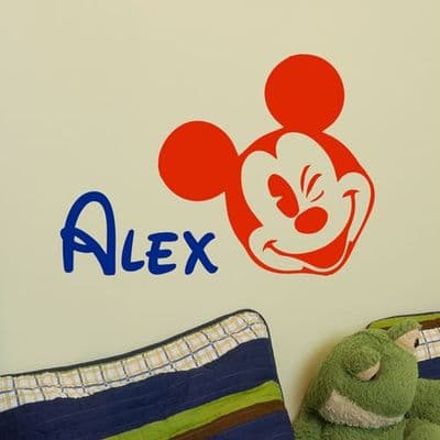 Personalised Mickey Mouse Sticker