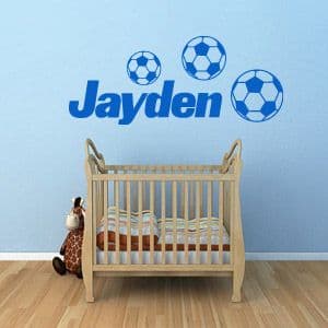 Personalised Name Football Sticker