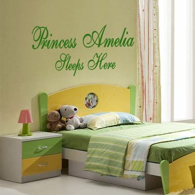 Personalised Princess Wall Sticker