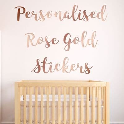 Personalised Rose Gold Wall Sticker