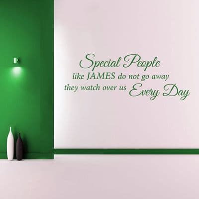 Personalised Special People Wall Sticker