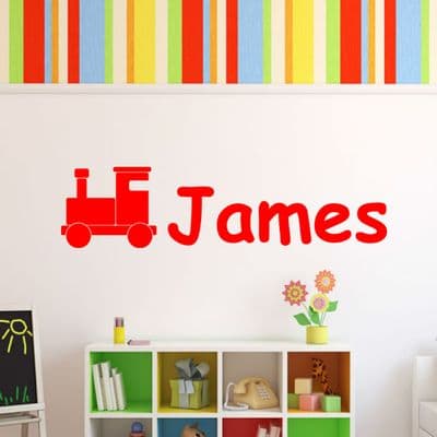 Personalised Train Wall Sticker