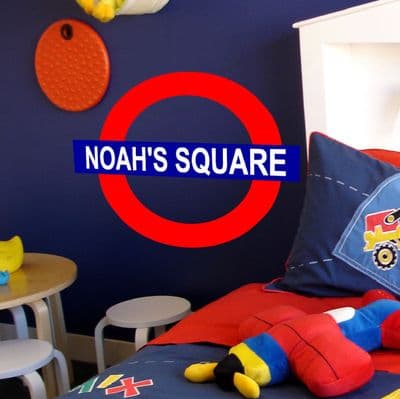 Personalised Underground Sign Sticker