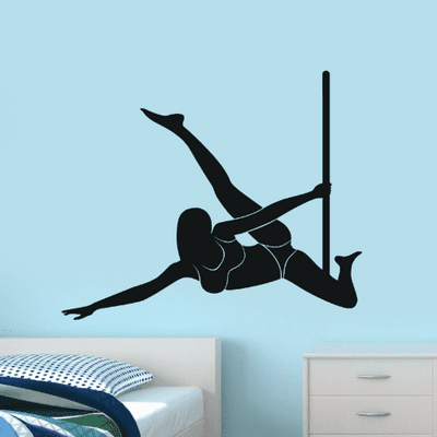 Pole Dancer Wall Sticker
