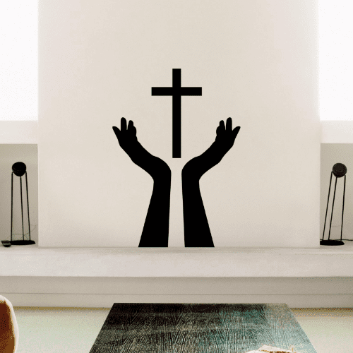 Pray Hand Sticker Praying Hands Wall Sticker | Praying Hands Sticker