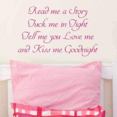 Read Me A Story Wall Quote Sticker