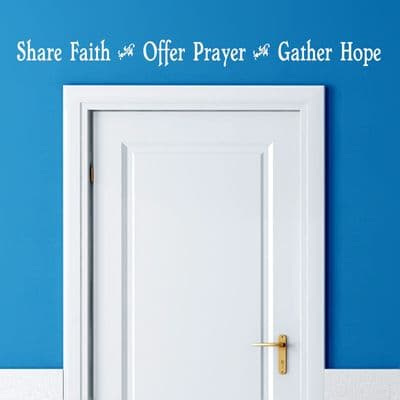 Share Faith Wall Quote