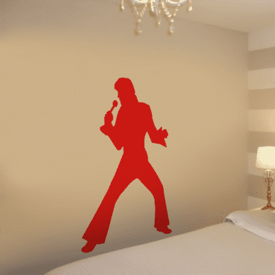 Silhouette Of Elvis Sticker