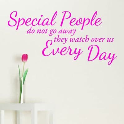 Special People Do Not Go Away Wall Sticker