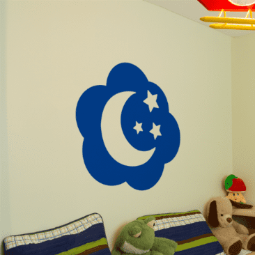 Stars & Moon Cloud  Sticker