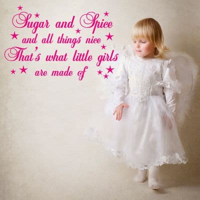 Sugar And Spice Wall Quote Sticker