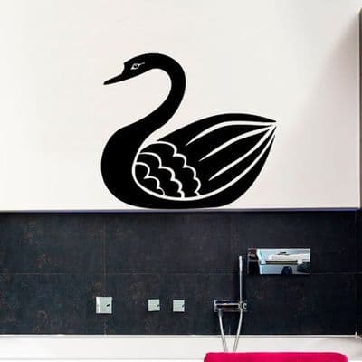 Swan Bathroom Sticker