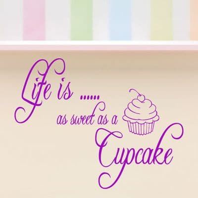 Sweet As A Cupcake Wall Decal
