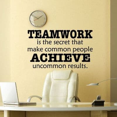 Teamwork Is The Secret Wall Sticker