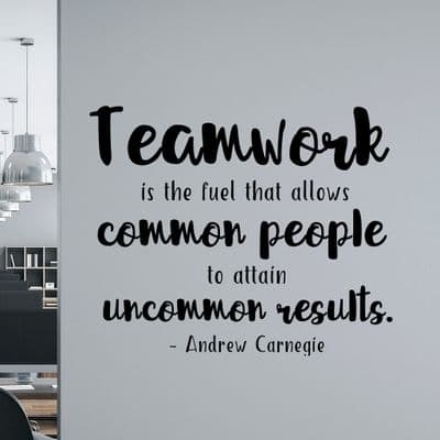Teamwork Motivational Wall Quote Sticker