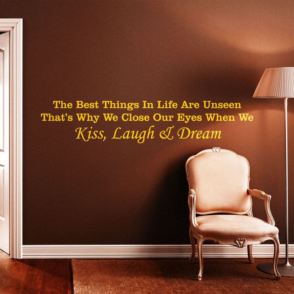 'The Best Things In Life' Wall Poem