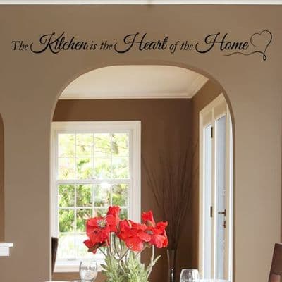 The Heart Of The Home Kitchen Wall Sticker