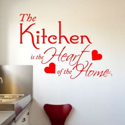 The Kitchen Is The Heart Of The Home Sticker